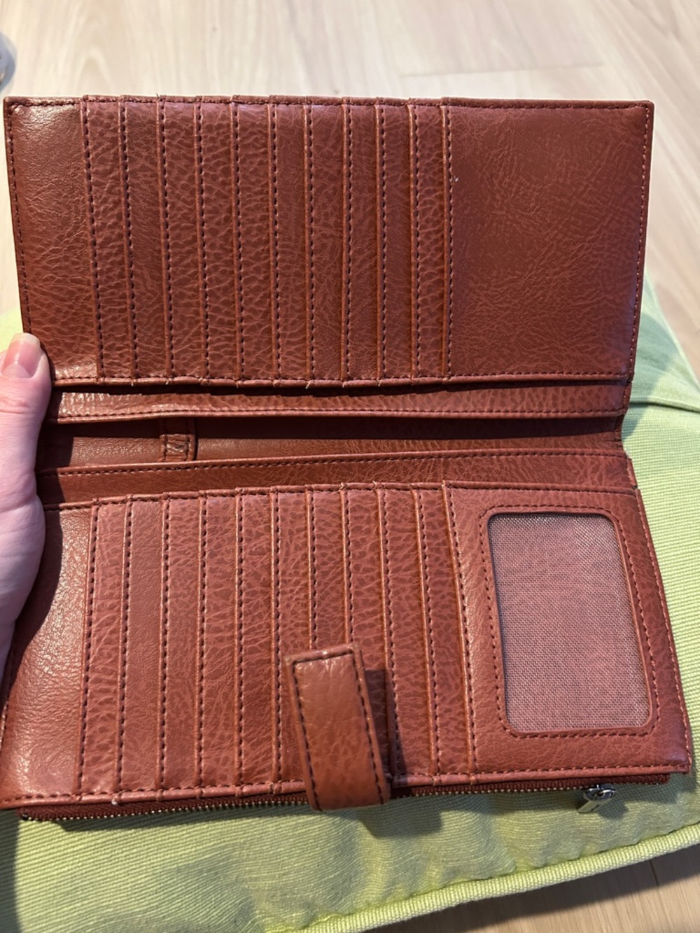 Matt & Nat Men's Brick Red Zip Wallet - Picture 2 of 3